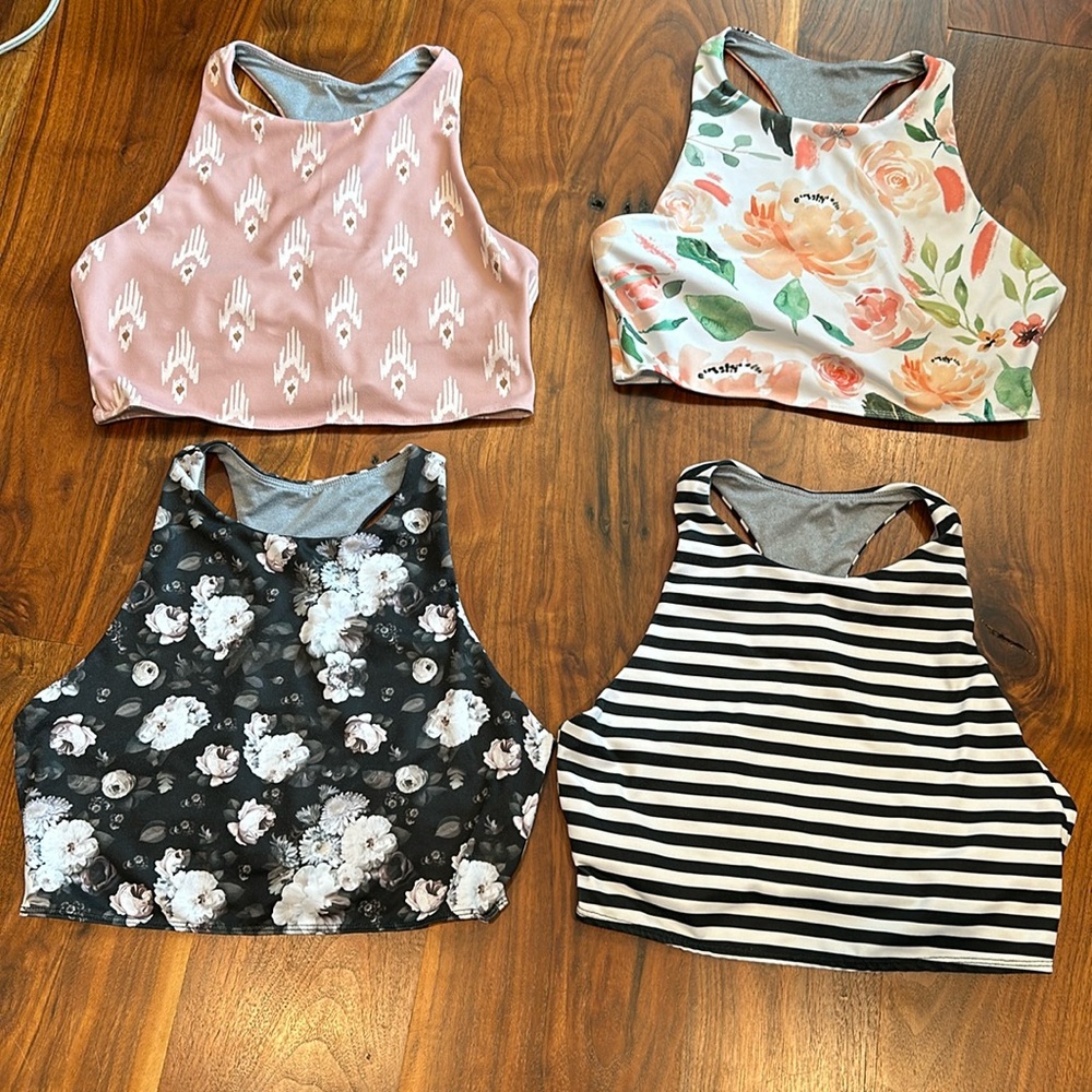Be Active Sports Bra Bundle Size Medium - 4 pieces
